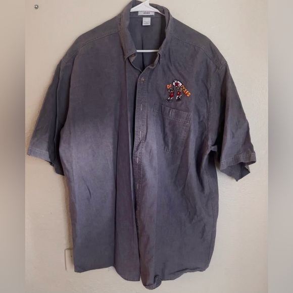 2 Men’s VTG Crystal Springs Button Up Shirts Kansas City Chiefs Logo NFL XXL - Picture 2 of 7